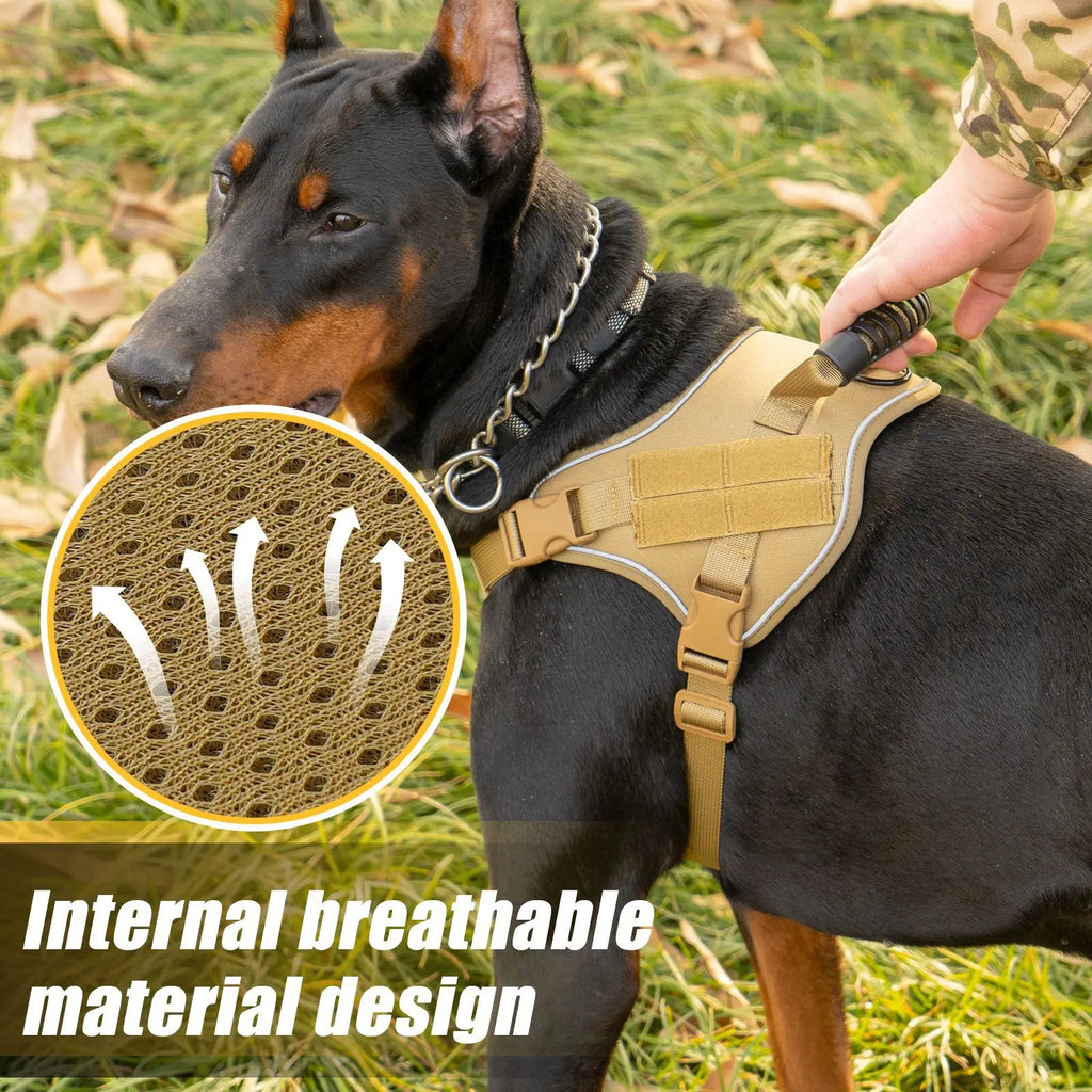 Tactical Military Vest Pet German Shepherd Golden Retriever Tactical Training Dog Accessories Dog Harness for Large Dogs