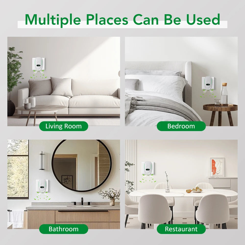 Mini Air Purifier Plug In Negative Ion Ionizer Air Purifier for Office Bedroom Quiet Ionizer Air Cleaner Toilet Deodorant