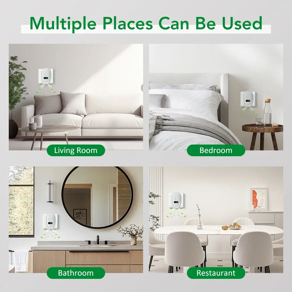 Mini Air Purifier Plug In Negative Ion Ionizer Air Purifier for Office Bedroom Quiet Ionizer Air Cleaner Toilet Deodorant