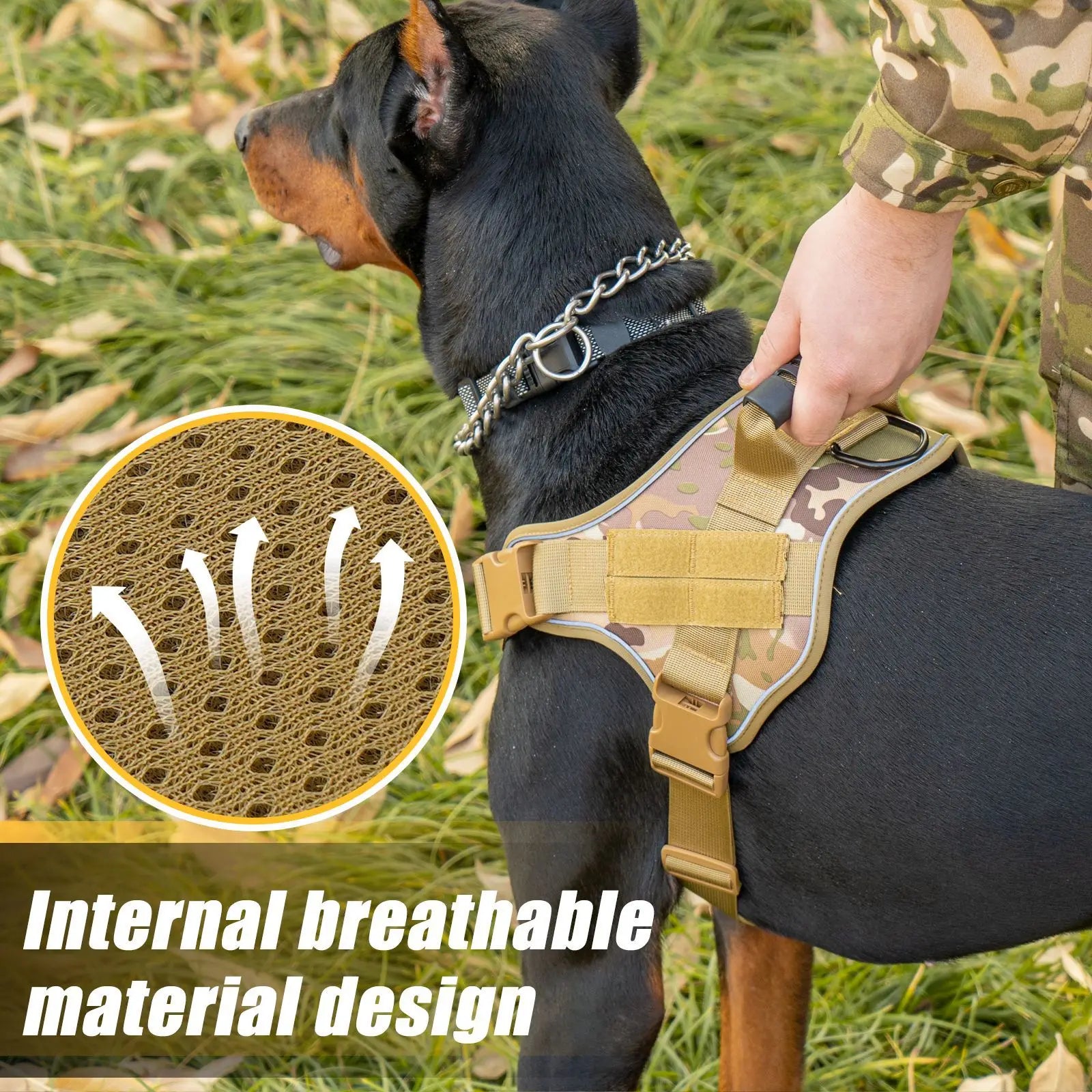Tactical Military Vest Pet German Shepherd Golden Retriever Tactical Training Dog Accessories Dog Harness for Large Dogs